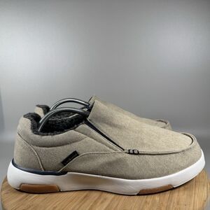 Ortho Comfoot Tan Canvas Orthotic Slip on Comfort Shoes Mens EU 44.5 US 10.5
